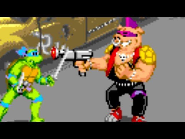 Teenage Mutant Ninja Turtles (Arcade) All Bosses (No Damage)