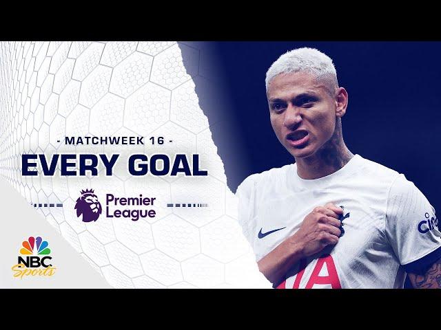 Every Premier League goal from Matchweek 16 (2023-24) | NBC Sports