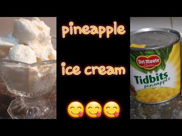 Homemade pineapple ice-cream only with 3 ingredients | by fiza farrukh