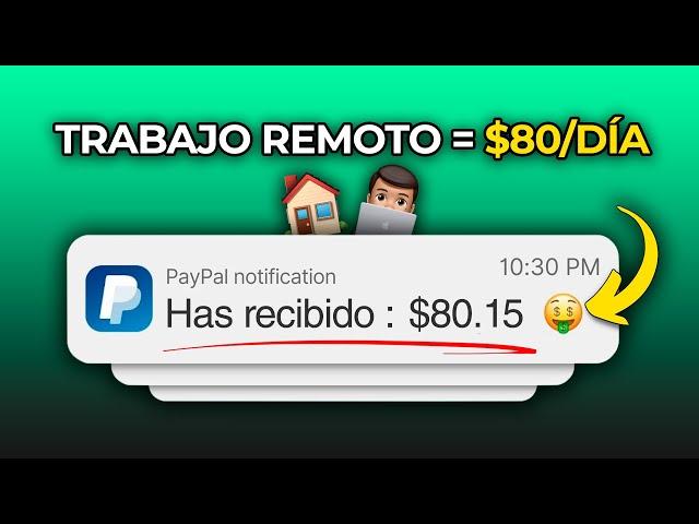 5 Trabajos Remotos Sin Experiencia Previa Para Ganar +80$/Día