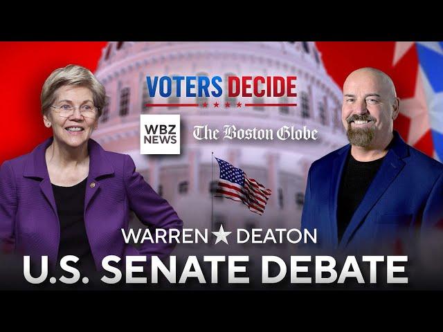 Elizabeth Warren vs. John Deaton Massachusetts Senate debate