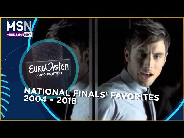 Eurovision National finals' favorites (2004–2018)