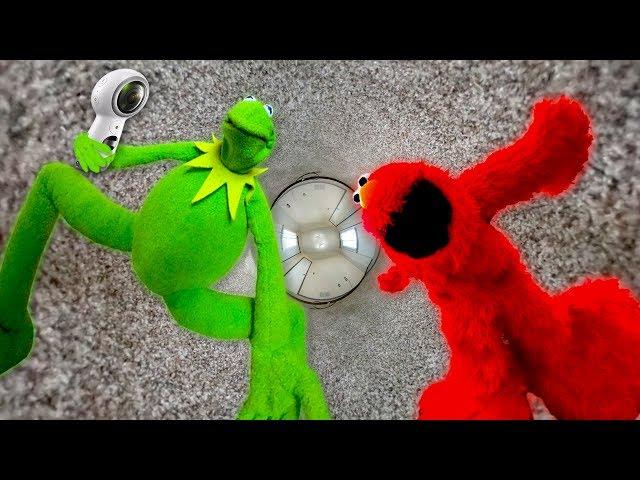 Kermit The Frog and Elmo get a 360 Camera!