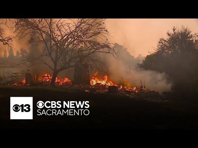 Thompson Fire hits homes in Oroville area of Butte County