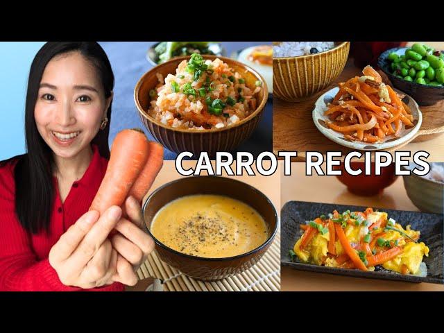 HAVE CARROTS? TRY These 4 Recipes! | Japanese Home Cooking