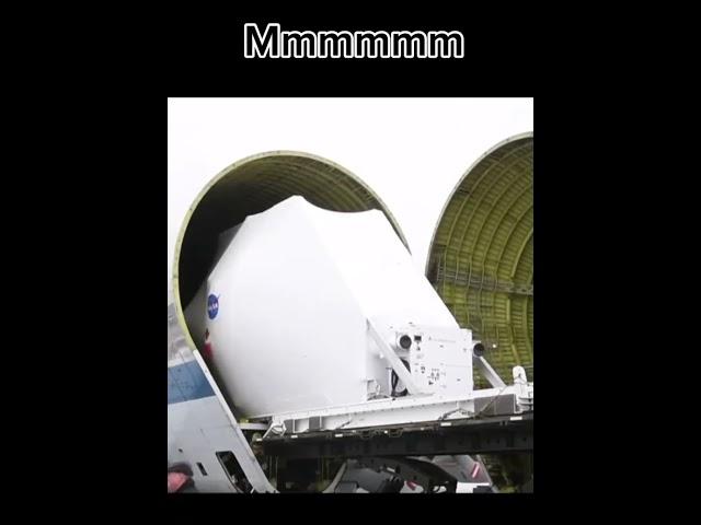 Super Guppy Is Hungry! #aviation #plane #funny #nasa #shorts