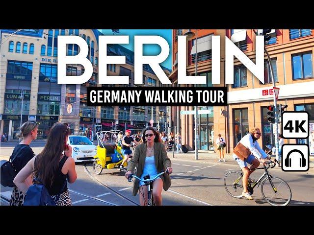 BERLIN - Germany  4K Walking Tour, Downtown Sunny Day 2024 ️