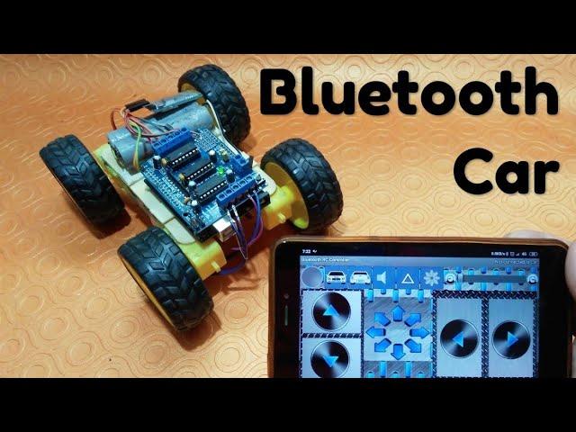 Bluetooth Car using Arduino + HC05 +Android APP by Manmohan Pal