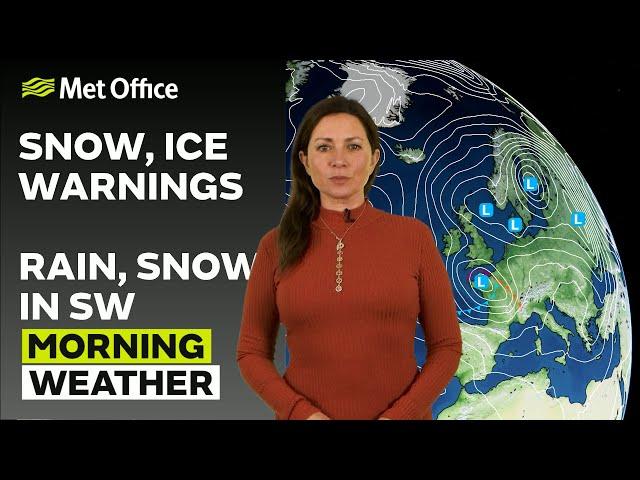 21/11/24 – Ice and snow, very cold day ahead – Morning Weather Forecast UK – Met Office Weather