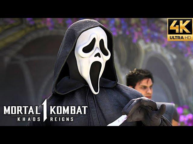 Mortal Kombat 1 - Ghostface All Fatalities, Brutalities, Intros, Ending & More (4K 60FPS)