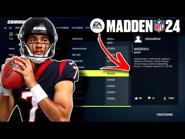 How to get Madden 24 Rosters on Madden 23!