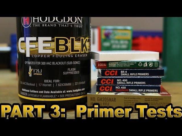 Hodgdon CFE BLK part 3:  Primers