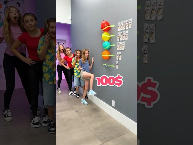 Nastya and balloon challenge