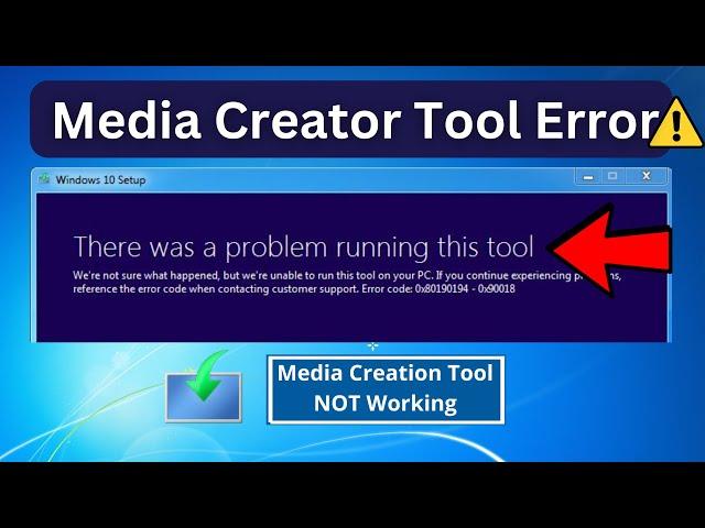 How to Fix Media Creator Tool Error - There was a Problem Running this Tool