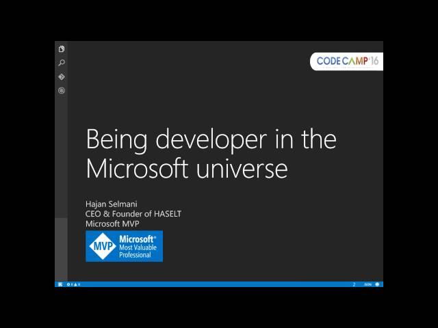 [GREEN] BEING DEVELOPER IN THE MICROSOFT UNIVERSE