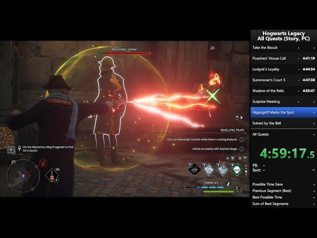 Hogwarts Legacy | All Quests (Story, PC) Speedrun in 5:59:27 (WR)