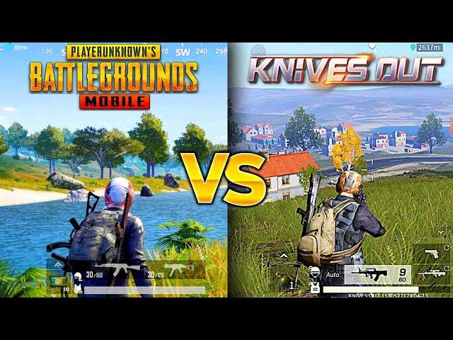 PUBG Mobile Vs KnivesOut Game Comparison