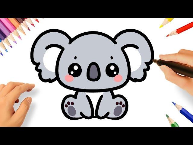 HOW TO DRAW A CUTE KOALA KAWAII 