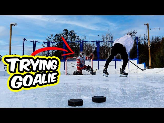 Beer Leaguers Try Goalie - Jeremy Vs Haden