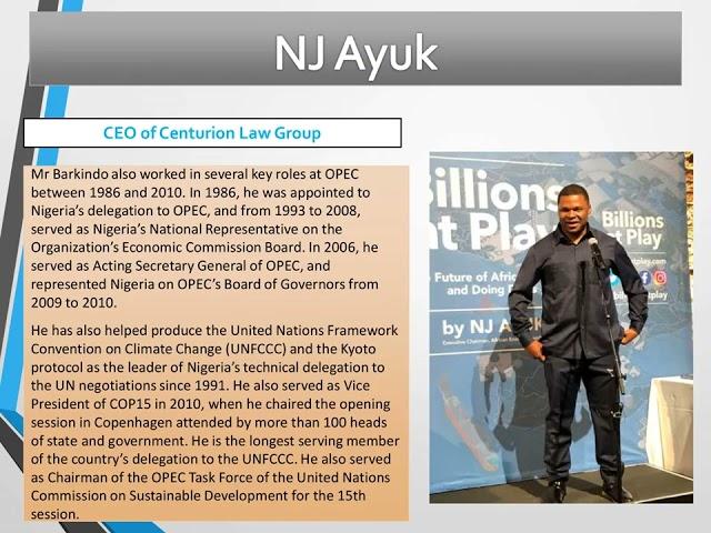 Nj Ayuk   CEO of Centurion Law Group