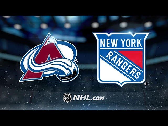 Varlamov stands tall as Avalanche defeat Rangers, 4-2