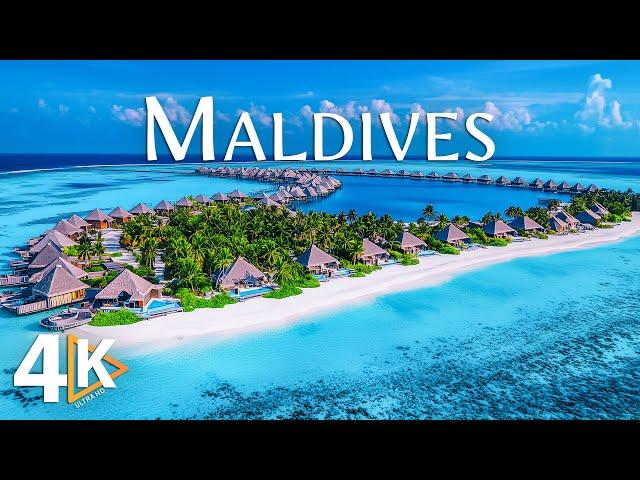 WONDERS OF MALDIVES 4K UHD • Serene Sea Views & Relaxing Waves & Calming Music