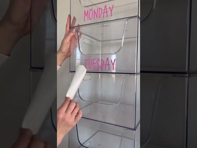 Every Sunday I fill them and it has been life changingg!  #momhack #mom #organization #organize