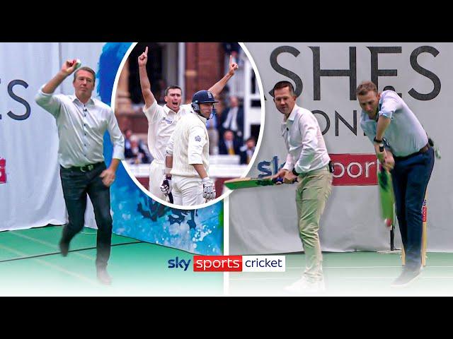 MCGRATH MASTERCLASS! | Glenn McGrath Bowls To Ponting & Atherton!