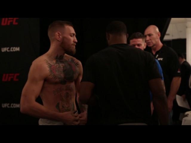 McGregor and Woodley Come Face to Face After Weigh Ins