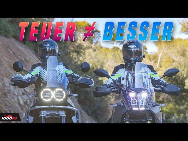 Zwei Gegensätze im Vergleich - Puristin vs. sportliche Diva - Ducati DesertX vs. Yamaha Tenere 700