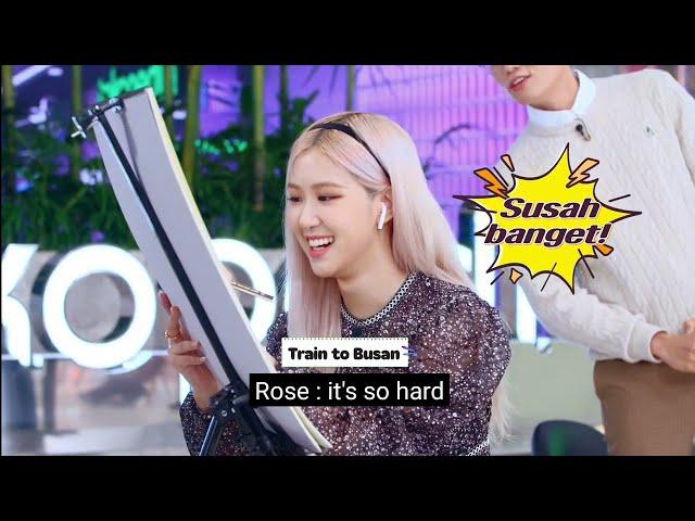 [ENG. ]Blackpink guess the drawing by Rosie (They won't stop play/guess  it)