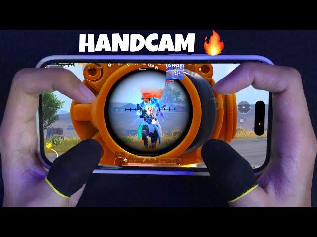 Best HANDCAM 4 Finger + Gyroscope | iPhone 14 Pro ️ PUBG Mobile