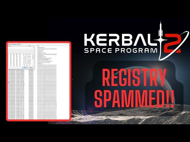 Watch out!! KSP2 is spamming your Windows Registry!