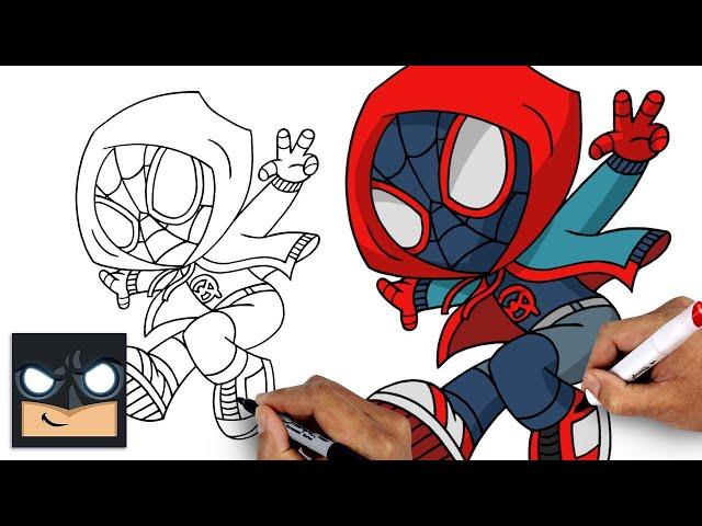 How To Draw Miles Morales | Spider Man Drawing Tutorial