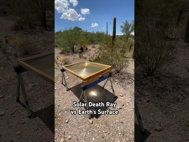 Solar Death Ray vs dirt on Earth’s surface  #science #aliens #fun