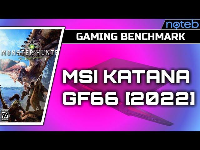 MSI KATANA GF66 (2022) - Monster Hunter World Gameplay Test (i5-12500H, RTX 3050)