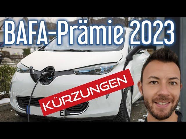 BAFA Umweltprämie für E-Autos - 2023/2024 - Kürzungen und Änderungen