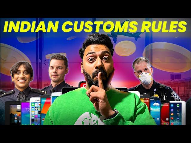 Indian Airport Customs Rules (under 4 minutes) | How to bring Electronics from outside to India