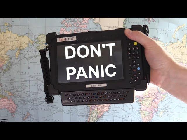 Real-Life Hitchhiker's Guide With Old Tablet & Kiwix Wikipedia System