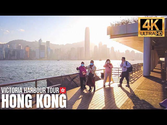 Hong Kong — Victoria Harbour 2023【4K】| Walking Tour at Hong Kong's Iconic Waterfront