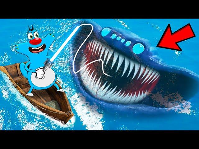 Roblox Oggy Caught El Gran Maja In Go Fishing With Jack