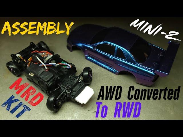 MRD Conversion Kit Assembly: Mini-Z MA-020 AWD to RWD