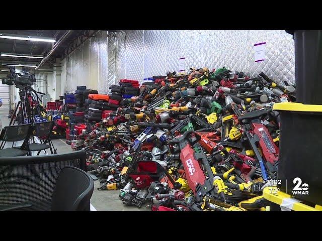 Police recover 15,000 stolen construction tools in Howard County