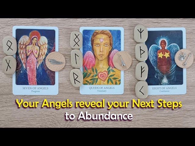 Your Angels reveal your next step to Abundance with detailed guidance🪽#pickacardtarot