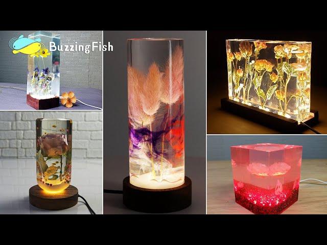 5 MOST Amazing Epoxy Resin LAMPS / Flower in Resin / RESIN ART