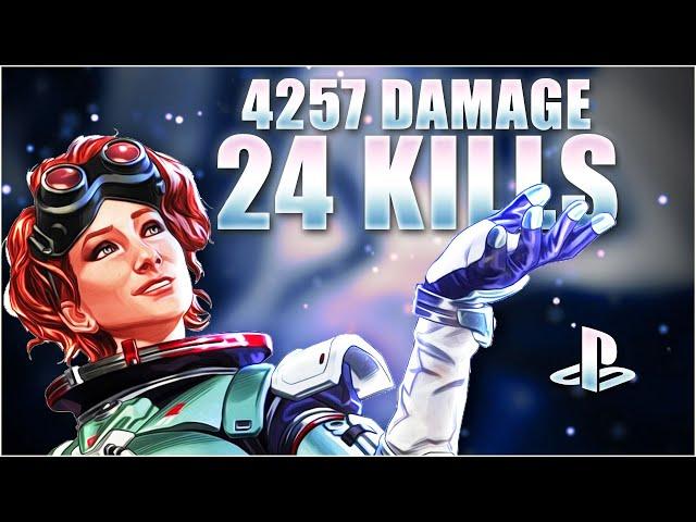 Horizon 24 Kills & 4257 Damage • Apex Legends | Olympus Season17 • SoloVsTrios