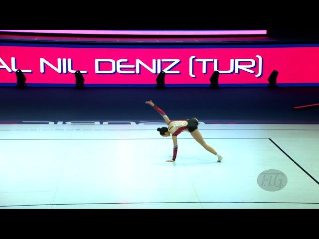 BAL Nil Deniz (TUR) - 2021 Aerobic Worlds, Baku (AZE) Qualifications Individual Women