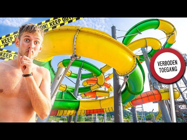 STIEKEM IN EEN GESLOTEN WATERPARK!