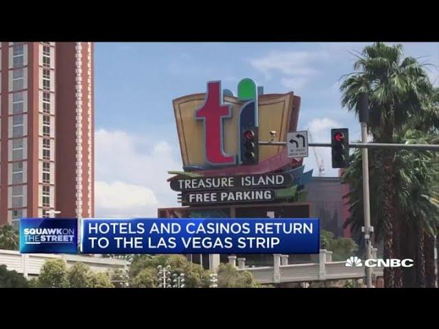 Hotels and casinos begin reopening on the Las Vegas Strip