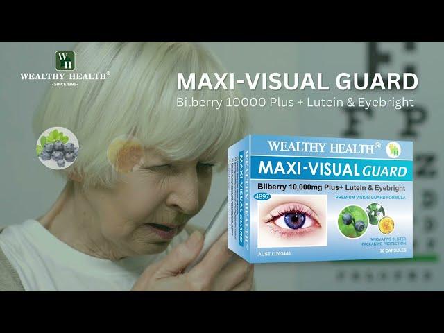 Wealthy Health - Viên uống bổ mắt Maxi-Visual Guard Bilberry 10000 Plus